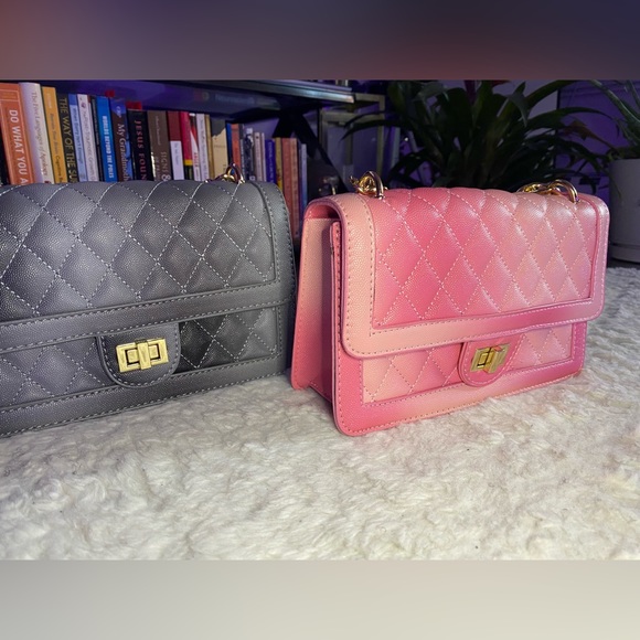 Two In One | Pink & Gray Shoulder Bags | Perfect Gift - Picture 4 of 12